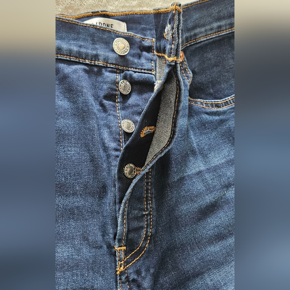 NWT RE/DONE Women's 90s High Rise Loose Jeans: Deep Faded Blue: Size- 30 - Picture 10 of 15